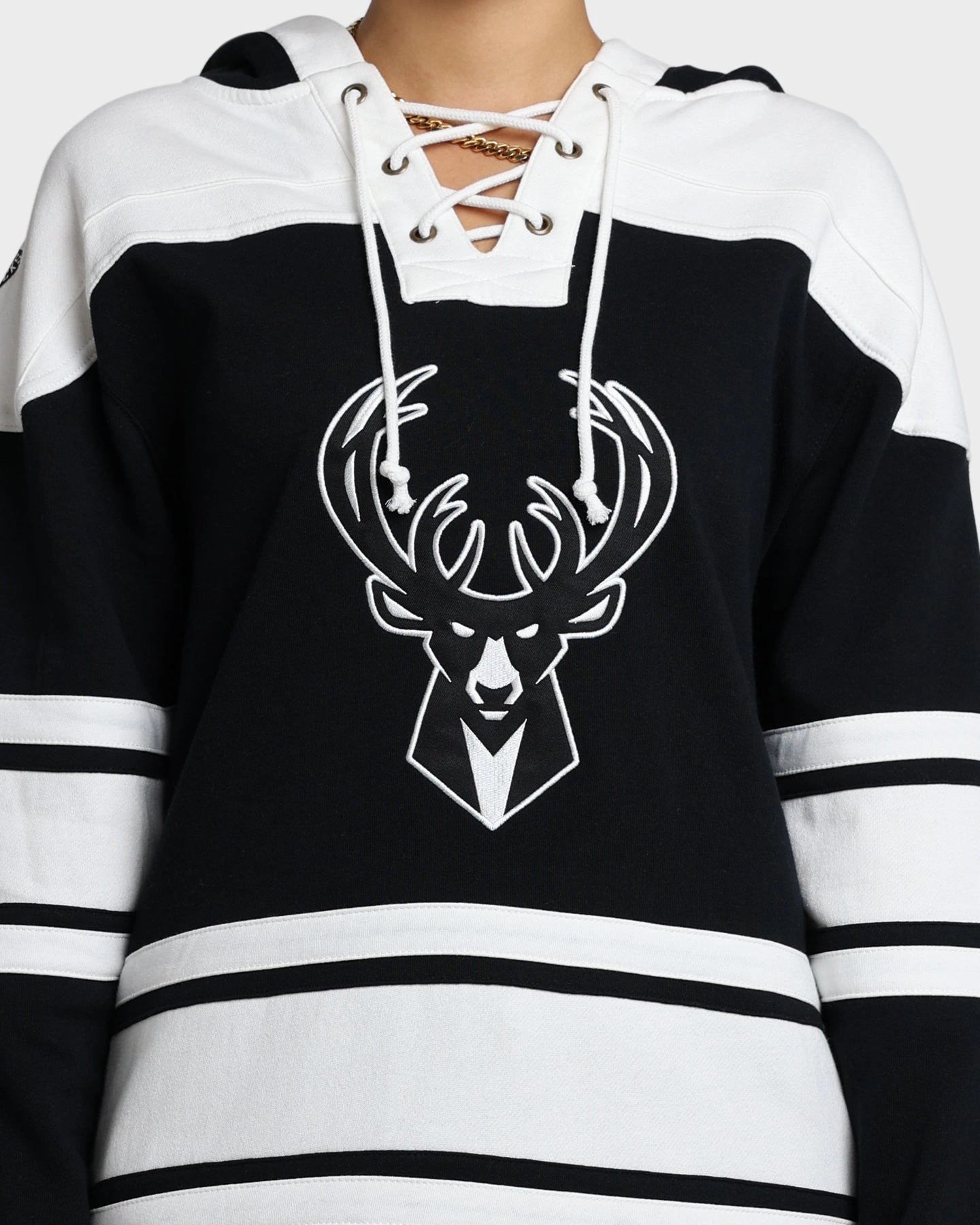 47 Brand Milwaukee Bucks Superior Lacer Hoodie Jet Black