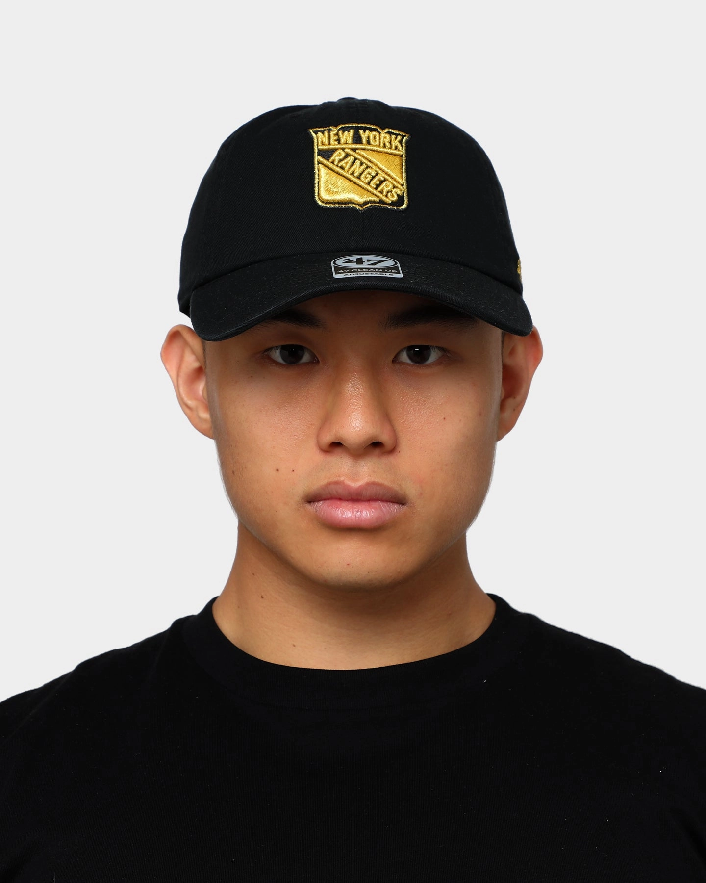 47 Brand New York Ranger Clean Up Strapback Black/Gold