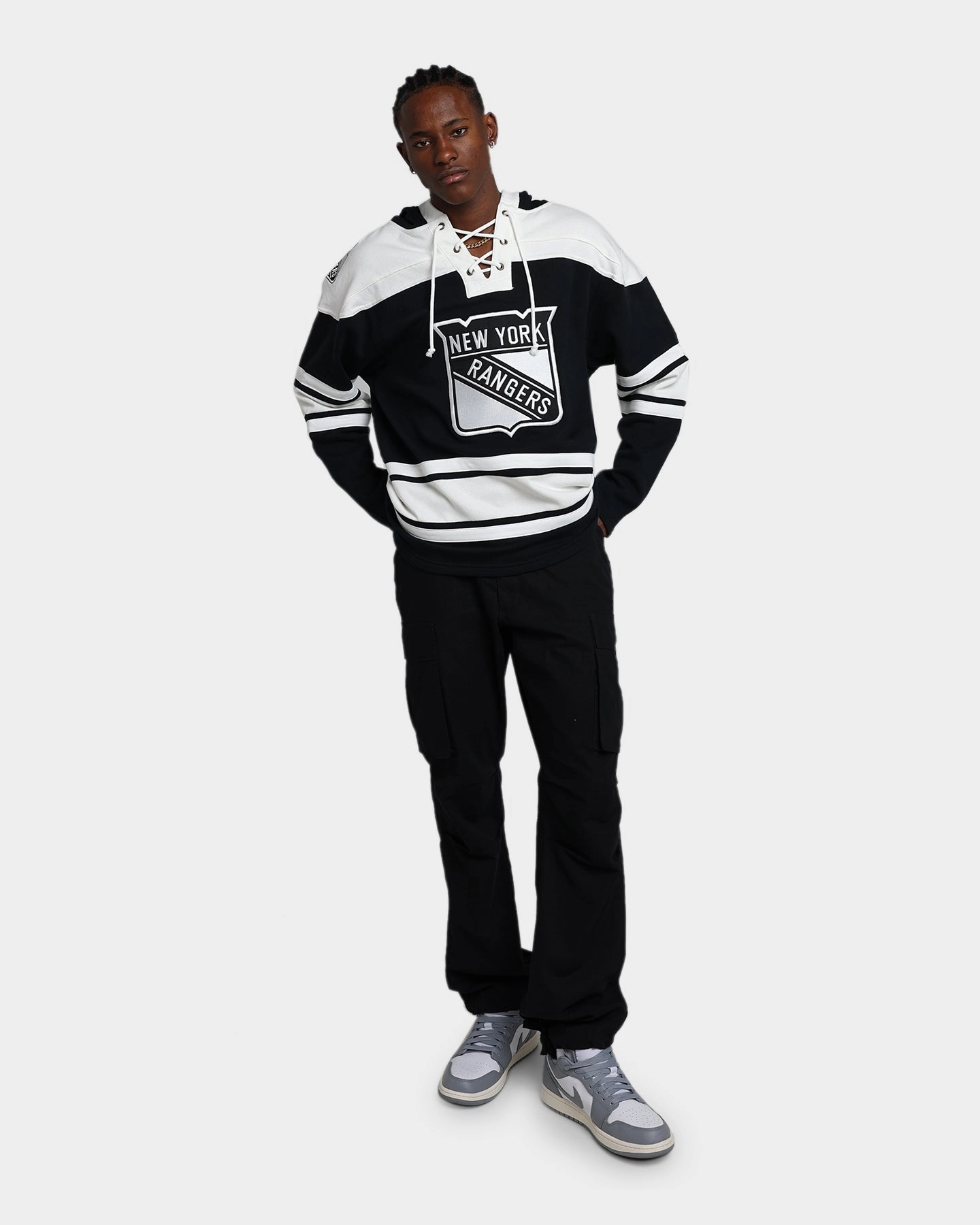 47 Brand New York Rangers Superior Lacer Hoodie Jet Black