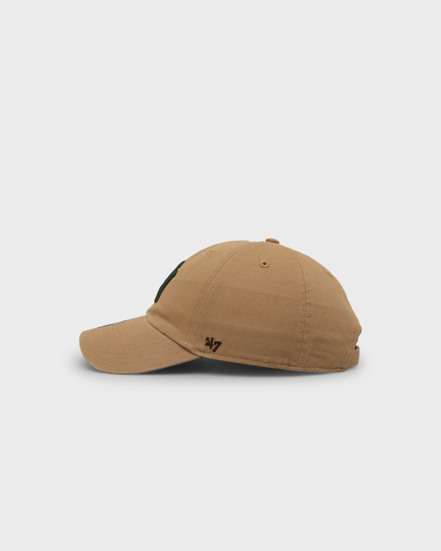 47 Brand New York Yankees 'Croc Hunter' Clean Up Strapback Khaki/Dark Green