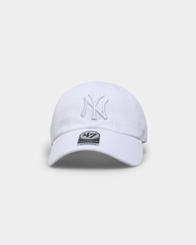 47 Brand New York Yankees 'Snow White' Clean Up Strapback White