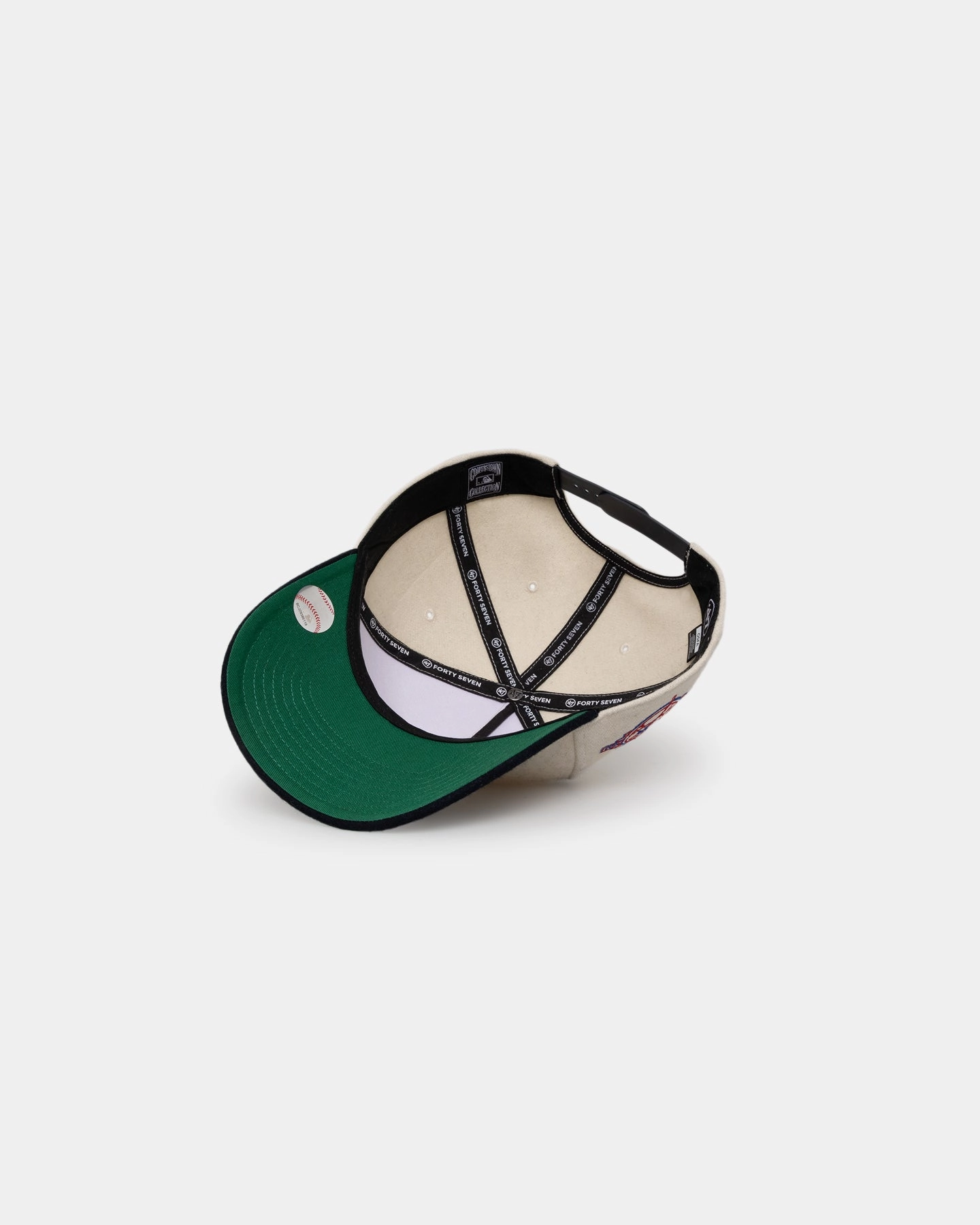 47 Brand New York Yankees 'Wooly Offside DT' Sure Shot Snapback Natural/Navy