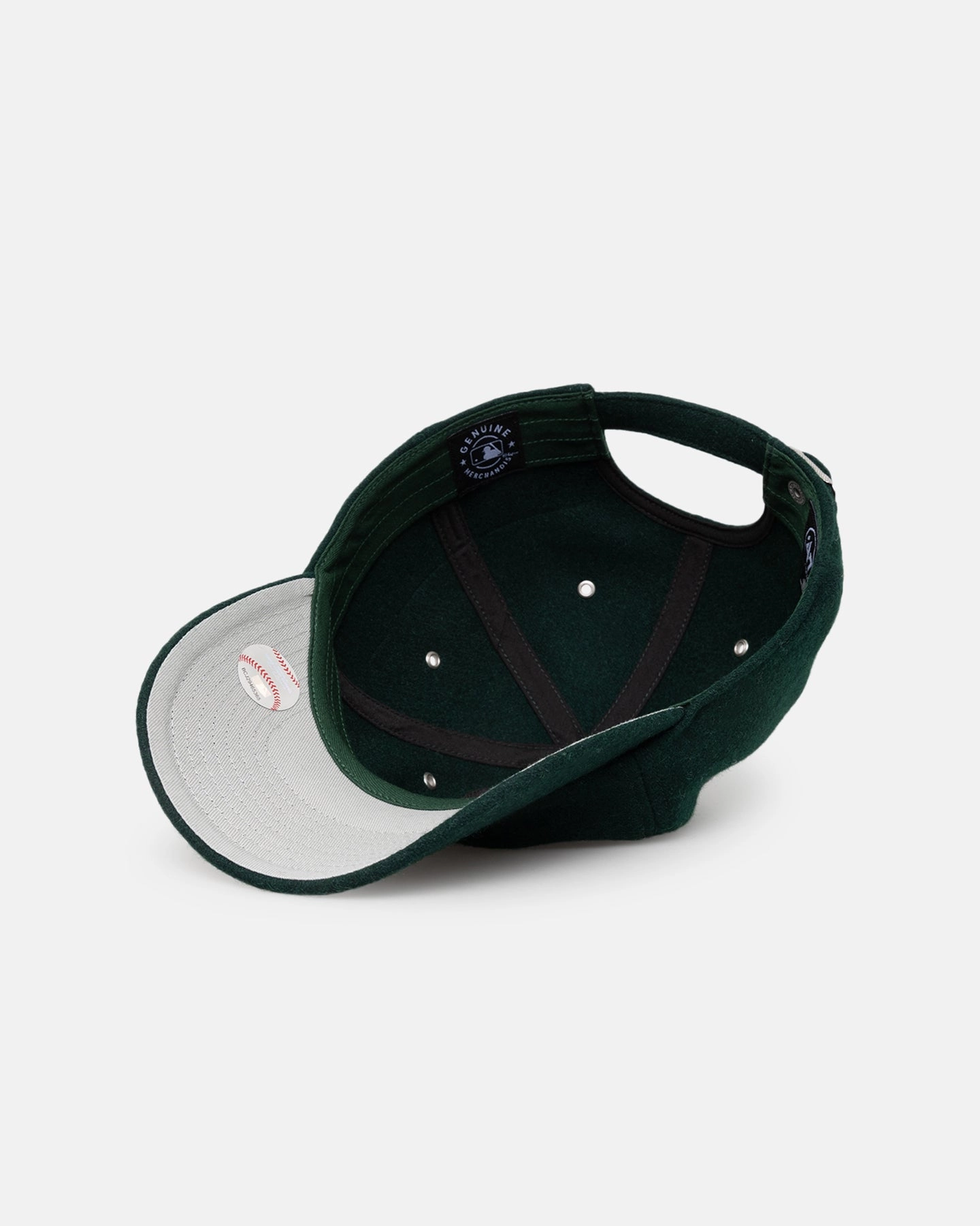 47 Brand Oakland Athletics 'Wooly Clean-Up' Strapback Dark Green