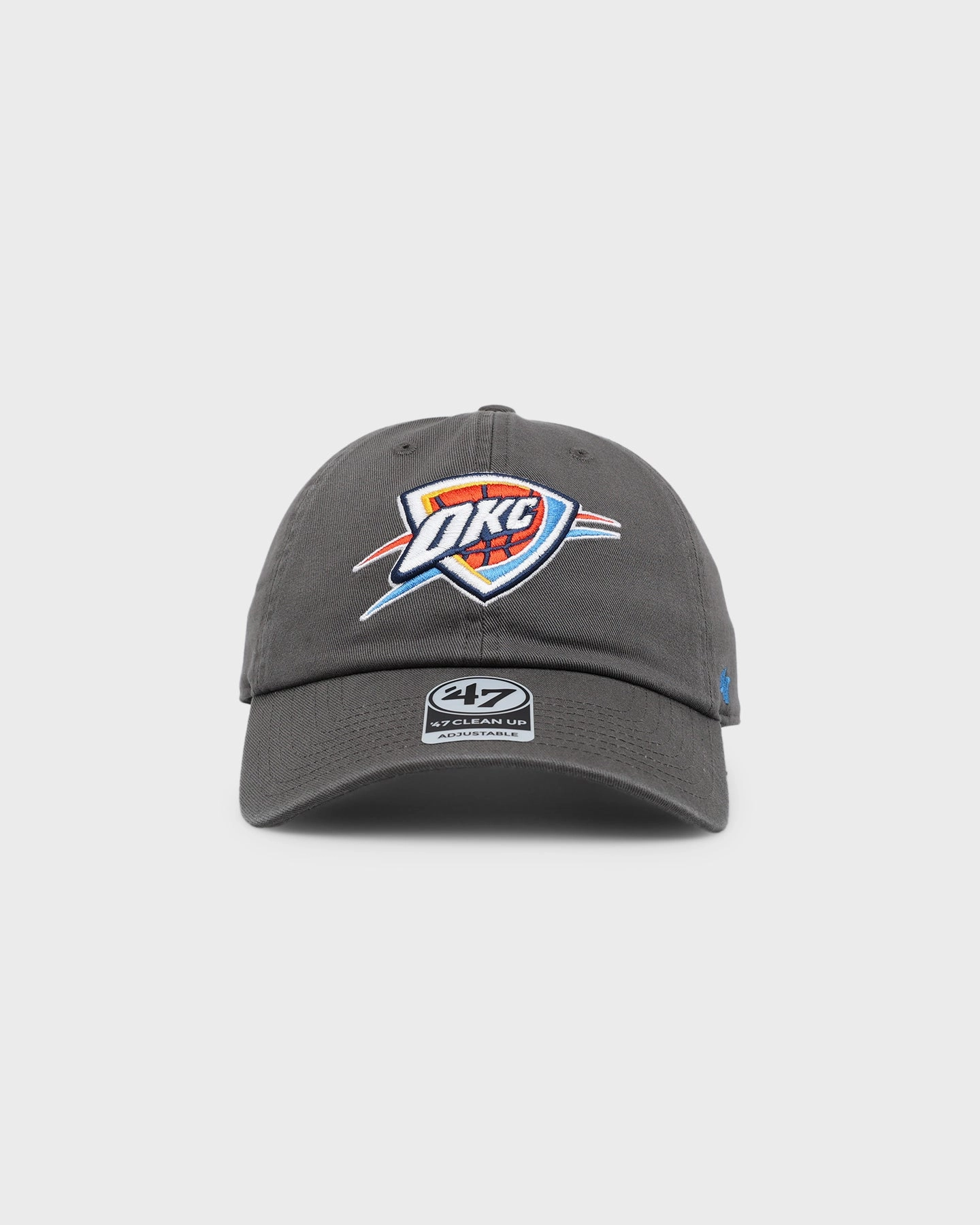 47 Brand Oklahoma City Thunder 47 Clean Up Strapback Charcoal