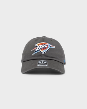 47 Brand Oklahoma City Thunder 47 Clean Up Strapback Charcoal