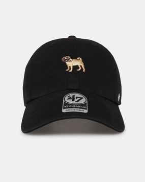 47 Brand Pug 'Dog Collection' 47 Clean Up Strapback Black