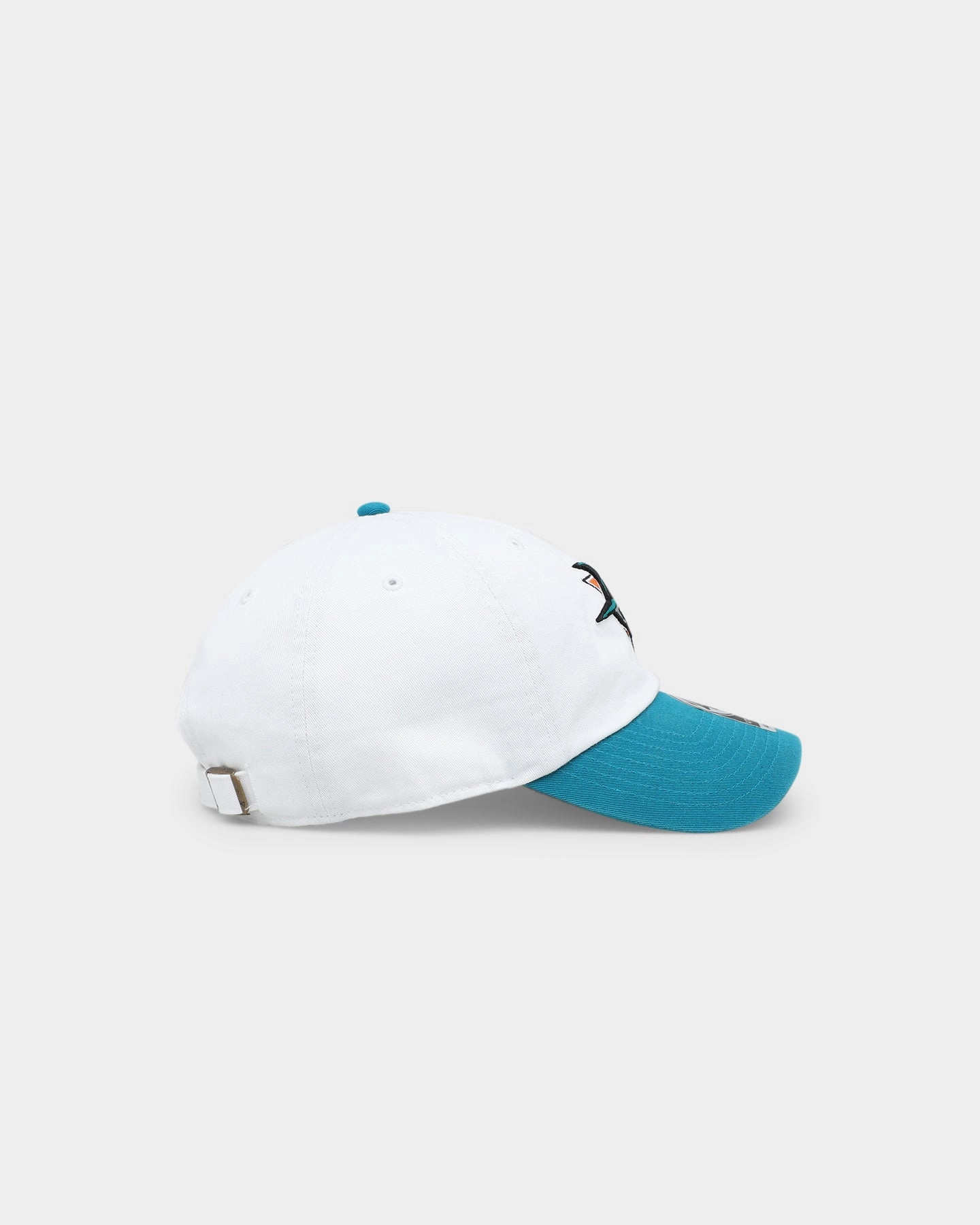 47 Brand San Jose Sharks Two Tone 47 Clean Up Strapback White