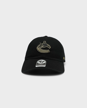 47 Brand Vancouver Canucks Clean Up Strapback Black/Gold
