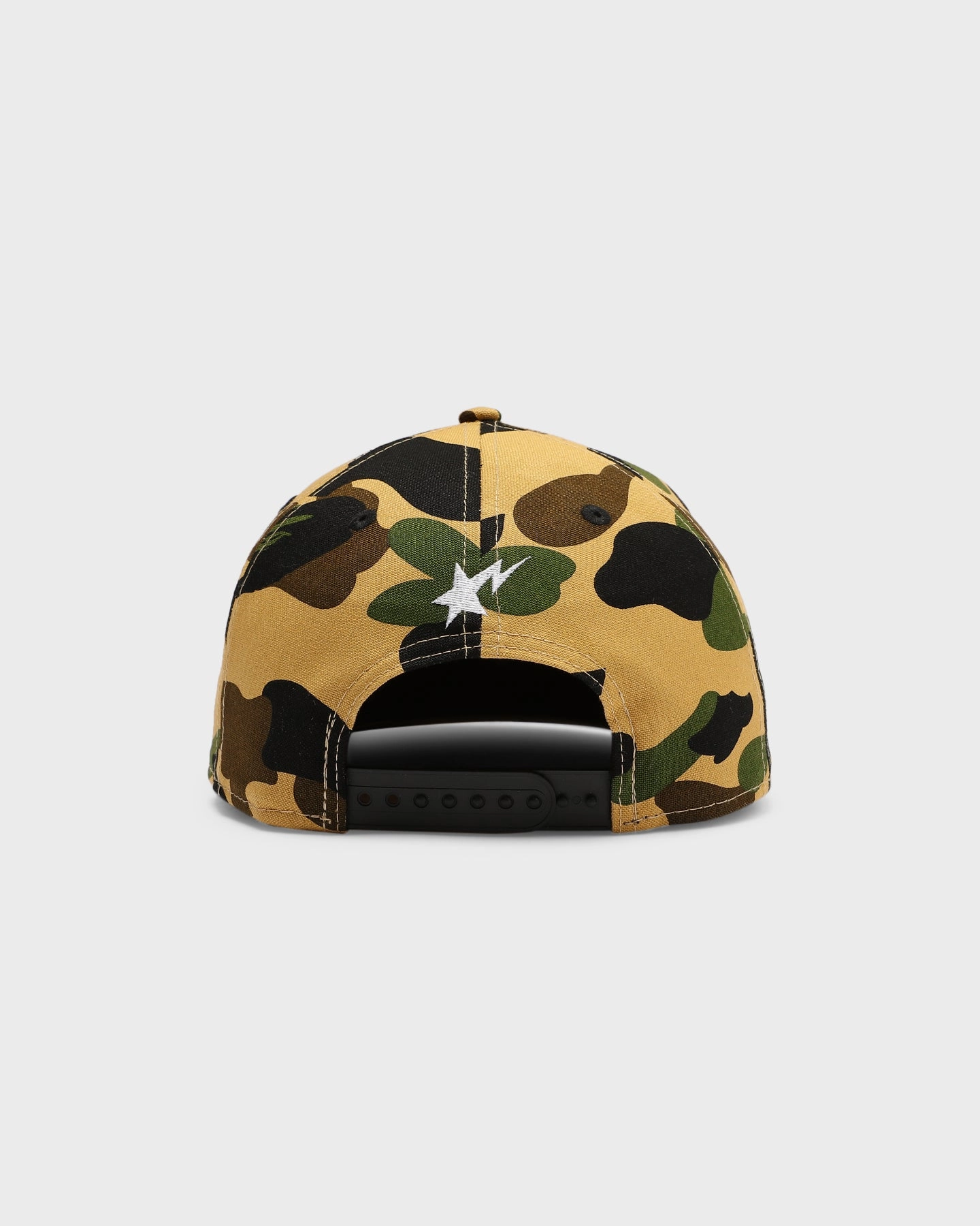 A Bathing Ape 1st Camo Bape x New Era Snapback Yellow