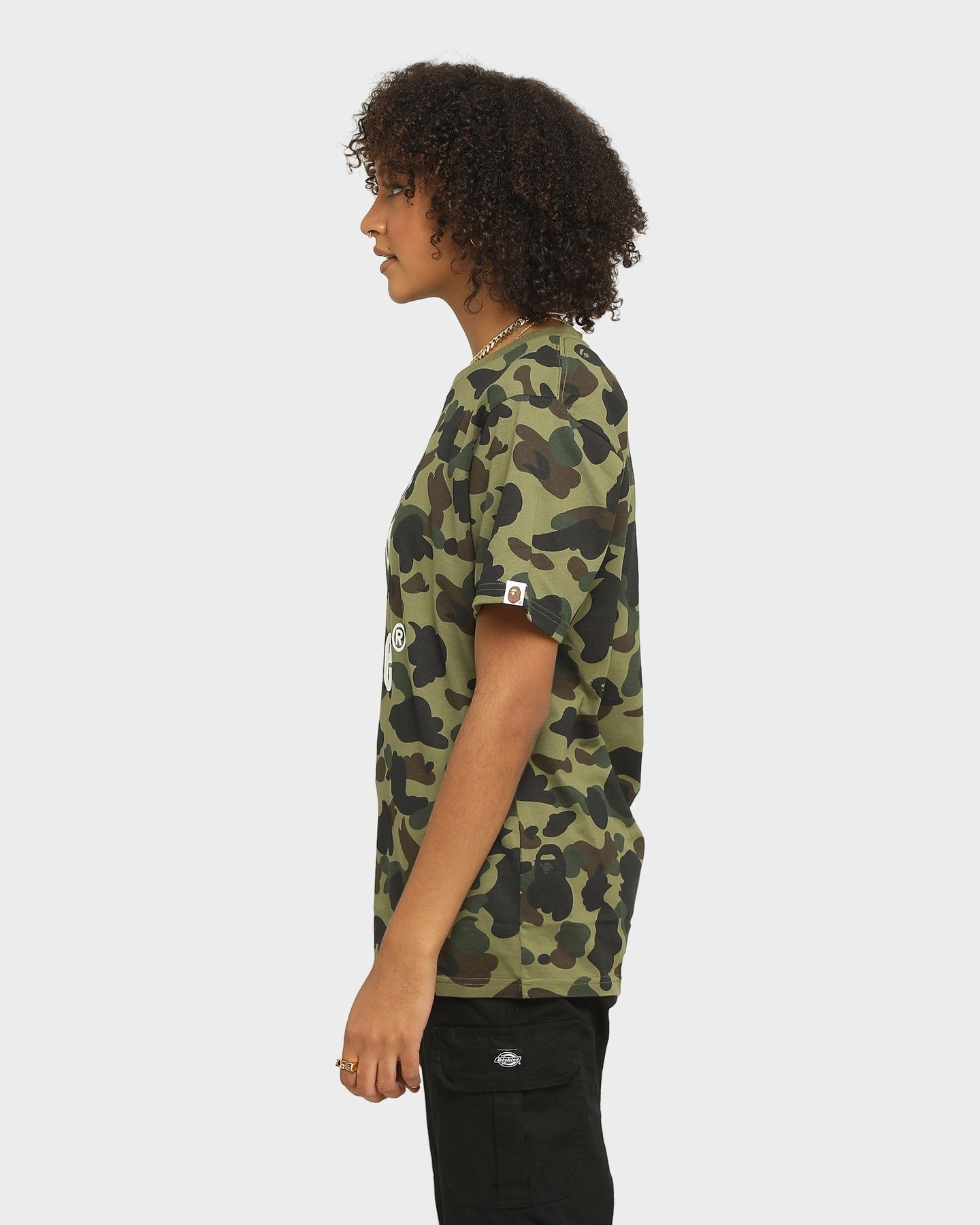A Bathing Ape Men's 1st Camo Bape Short Sleeve T-Shirt Green