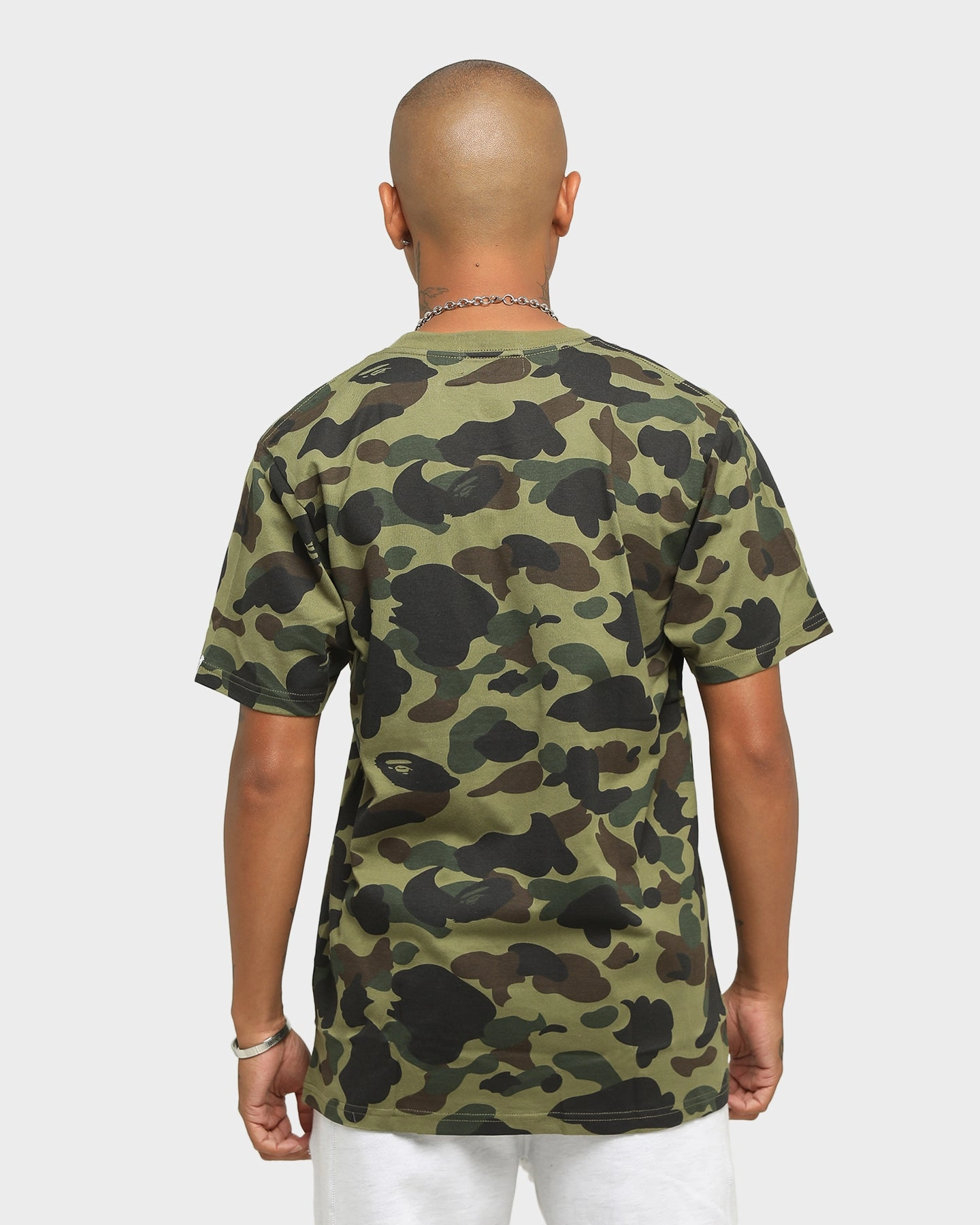 A Bathing Ape Men's 1st Camo Bape Short Sleeve T-Shirt Green