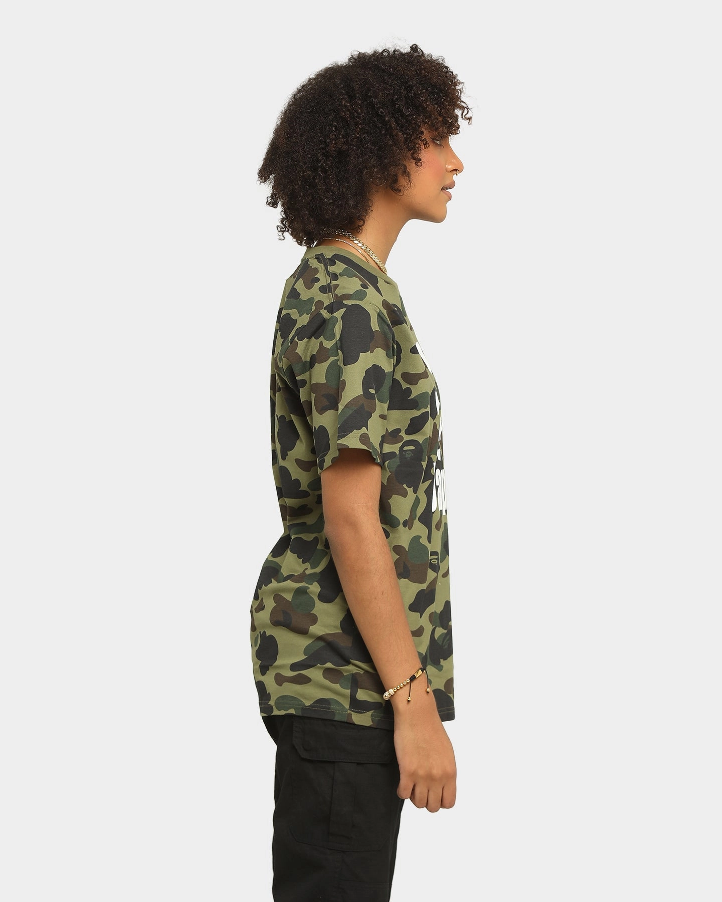 A Bathing Ape Men's 1st Camo Bape Short Sleeve T-Shirt Green