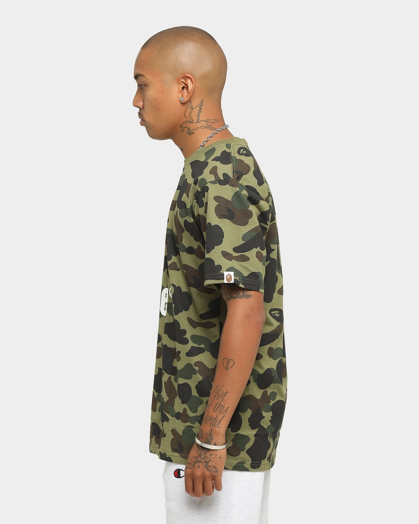 A Bathing Ape Men's 1st Camo Bape Short Sleeve T-Shirt Green