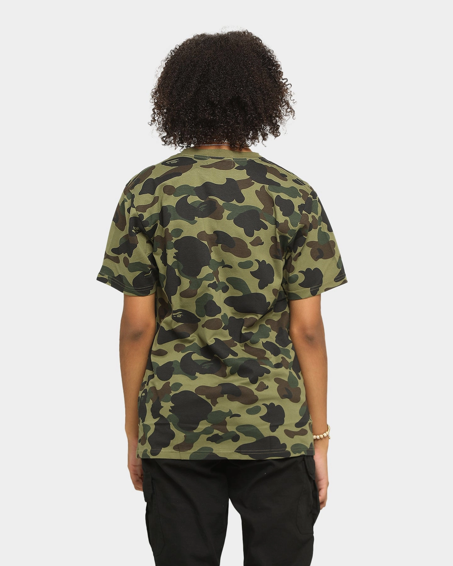 A Bathing Ape Men's 1st Camo Bape Short Sleeve T-Shirt Green