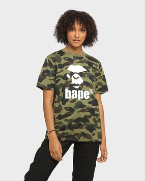 A Bathing Ape Men's 1st Camo Bape Short Sleeve T-Shirt Green