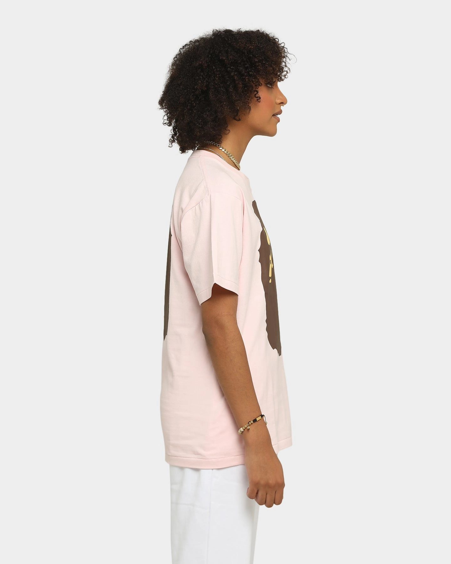 A Bathing Ape Men's Big Ape Head Short Sleeve T-Shirt Pink