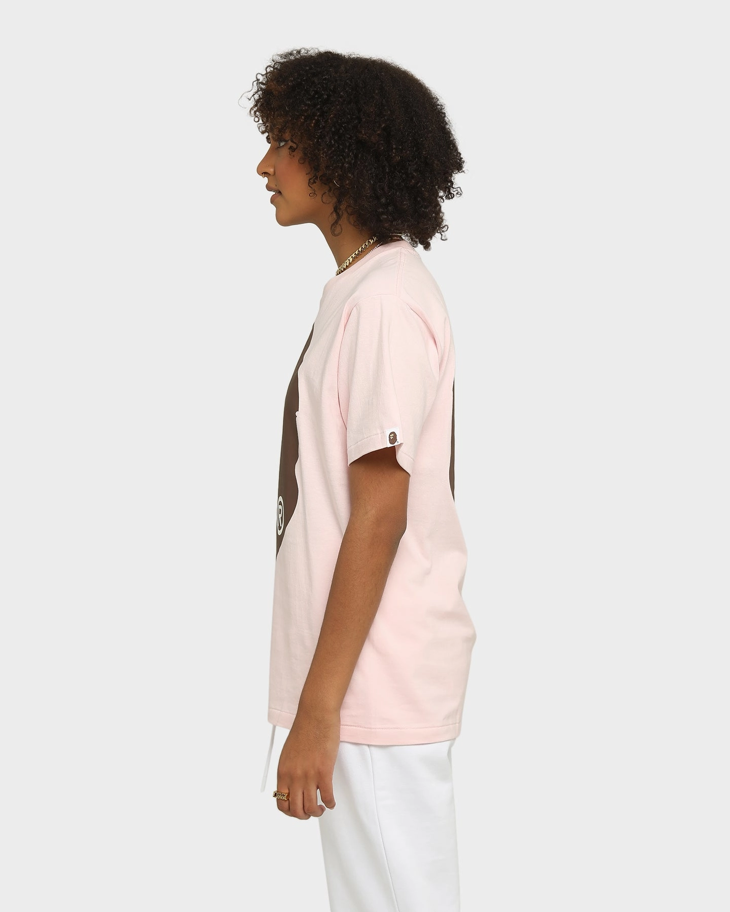 A Bathing Ape Men's Big Ape Head Short Sleeve T-Shirt Pink