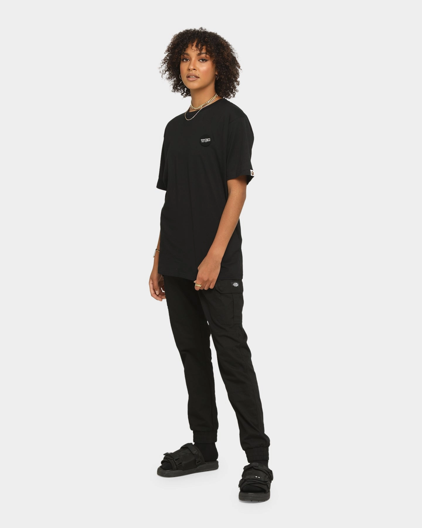 A Bathing Ape Men's Big WGM Shark Emblem Short Sleeve T-Shirt Black