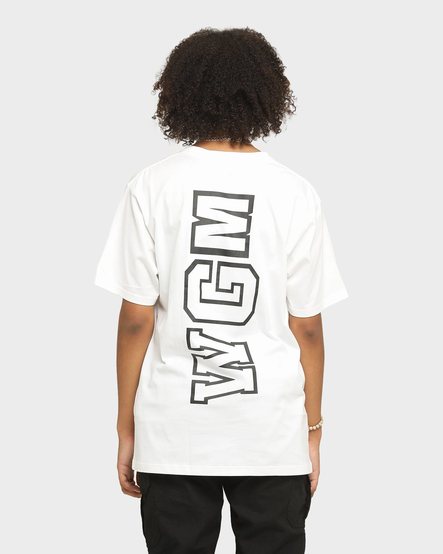 A Bathing Ape Men's Big WGM Shark Emblem Short Sleeve T-Shirt White