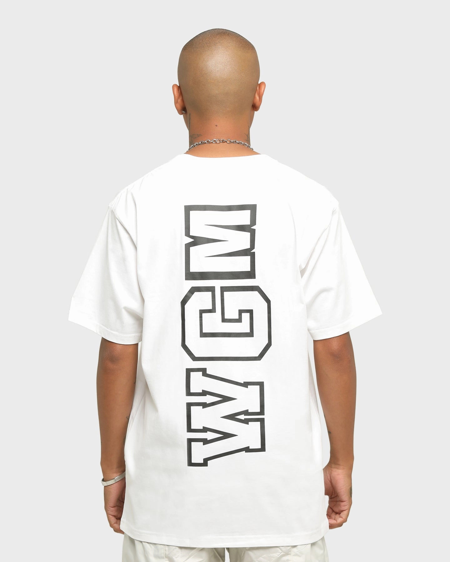 A Bathing Ape Men's Big WGM Shark Emblem Short Sleeve T-Shirt White