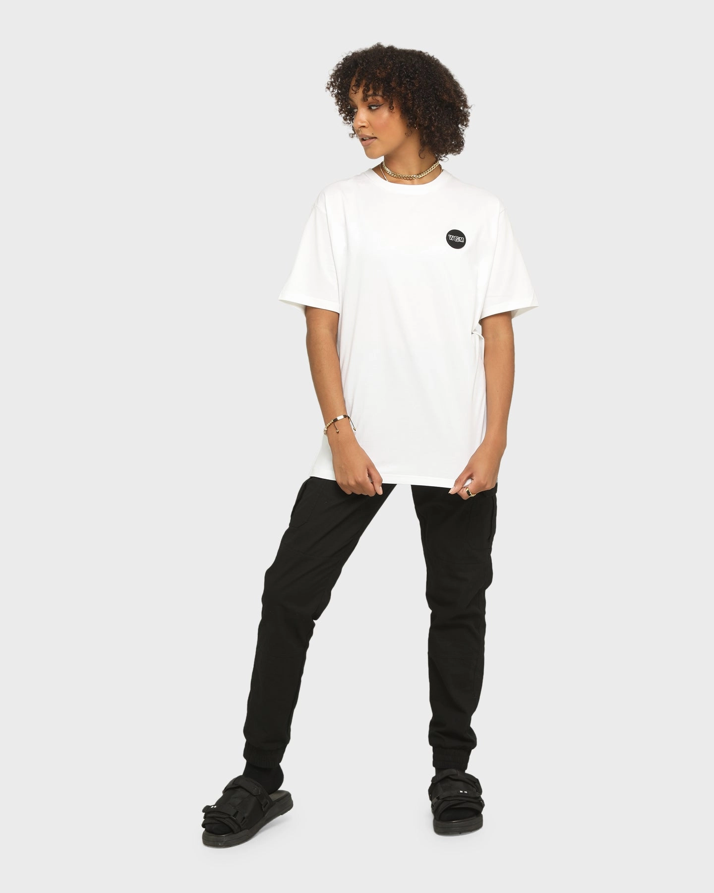A Bathing Ape Men's Big WGM Shark Emblem Short Sleeve T-Shirt White