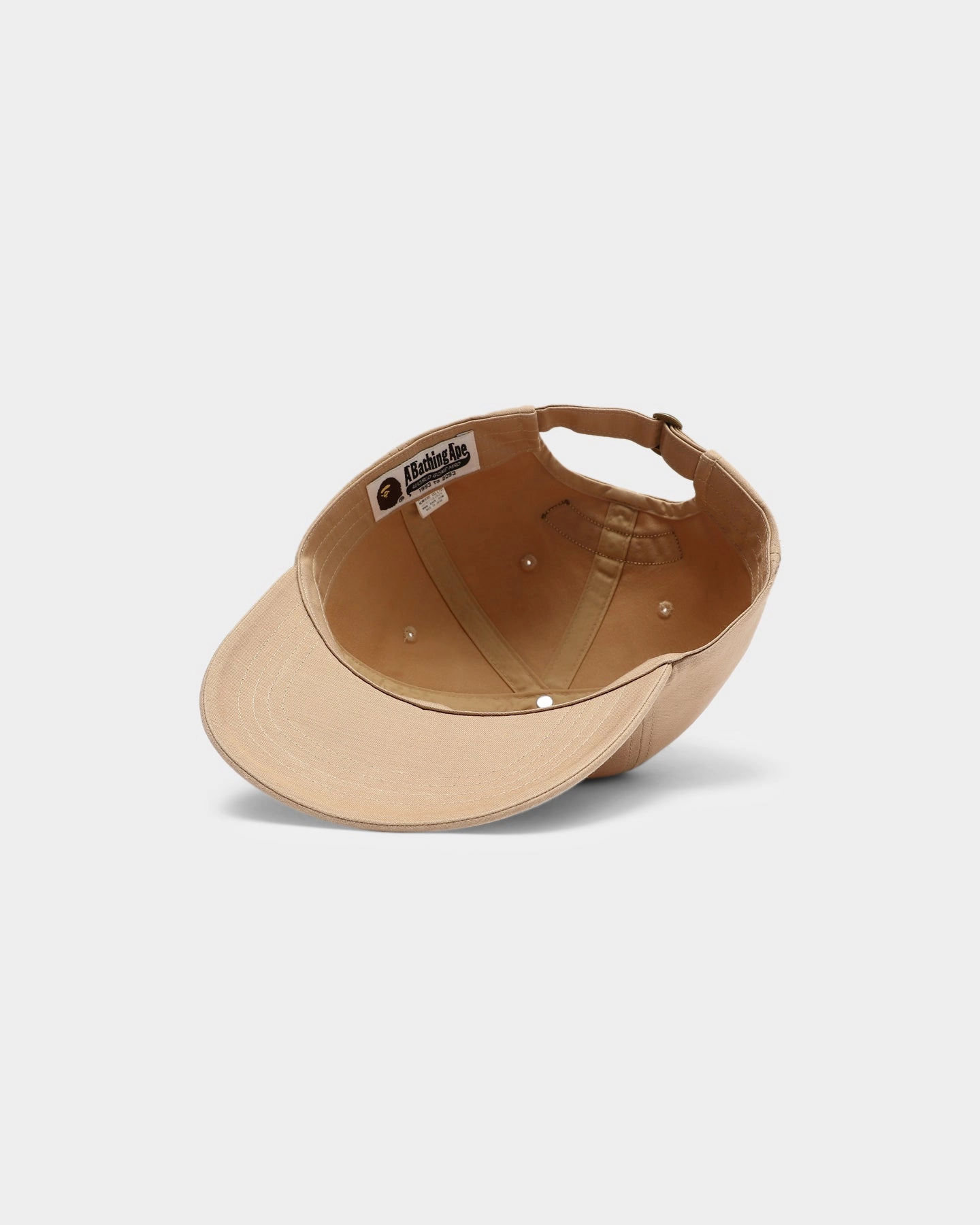 A Bathing Ape Military needs 6 Panel Strapback Cap Beige