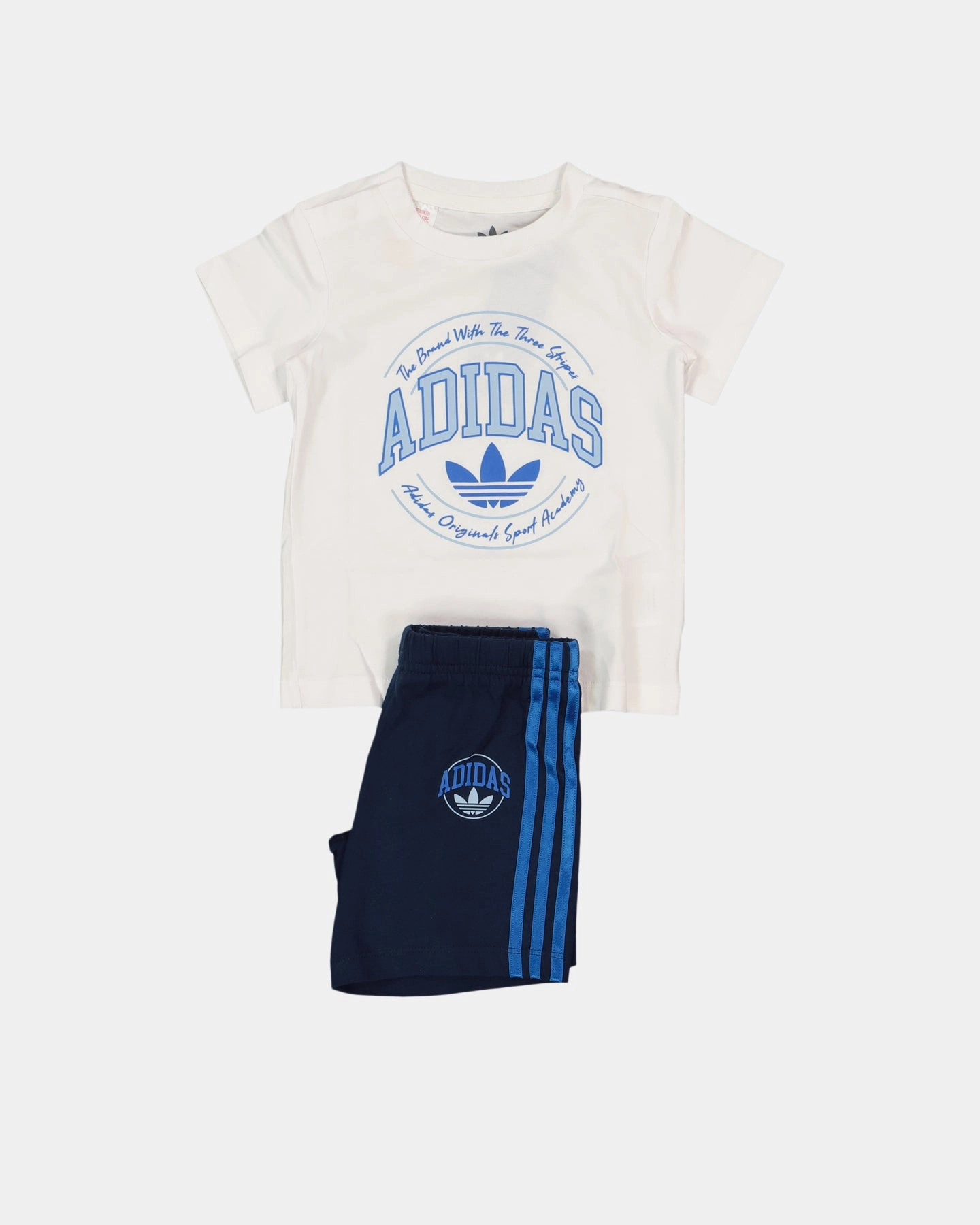 Adidas Infants' Short Tee Set White/Indigo