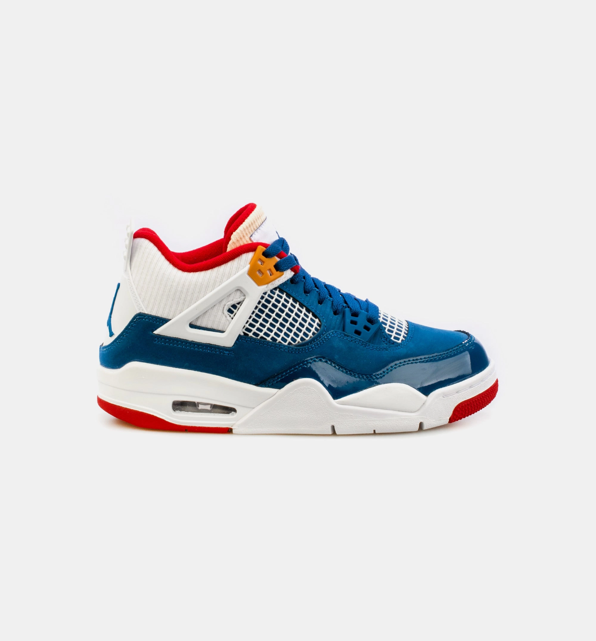 Air Jordan 4 Retro Messy Room Grade School Lifestyle Shoe - Blue/White