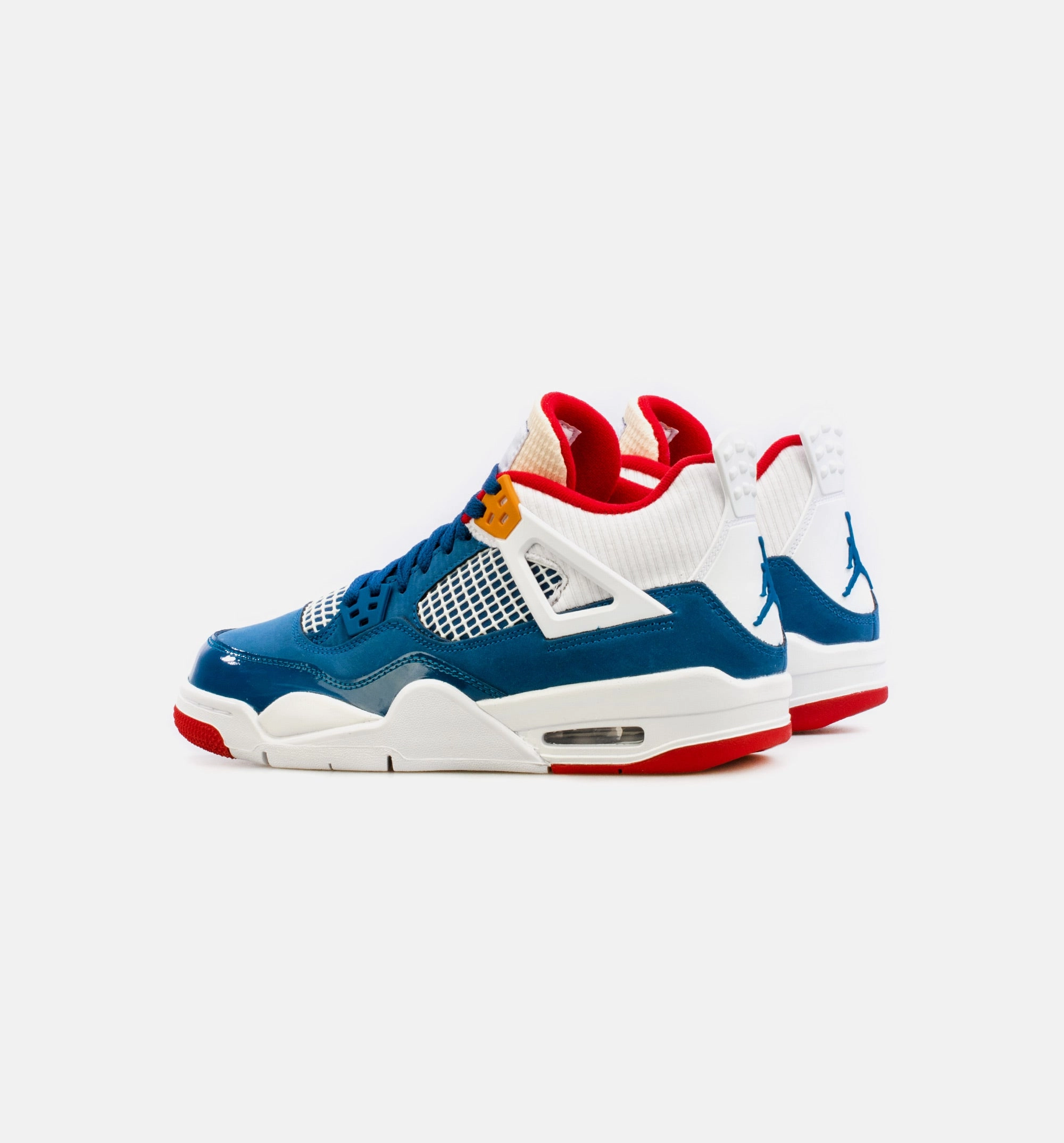 Air Jordan 4 Retro Messy Room Grade School Lifestyle Shoe - Blue/White