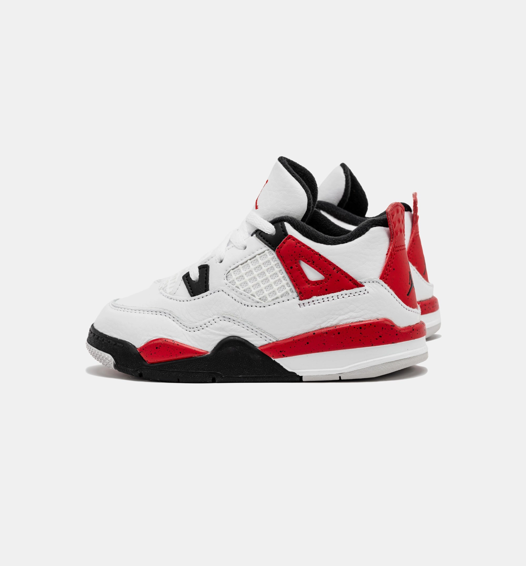 Air Jordan 4 Retro Red Cement Infant Toddler Lifestyle Shoe - White/Red