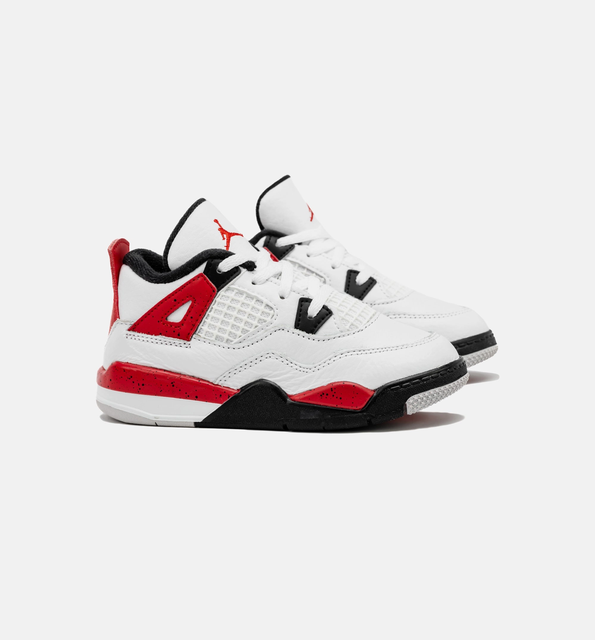 Air Jordan 4 Retro Red Cement Infant Toddler Lifestyle Shoe - White/Red