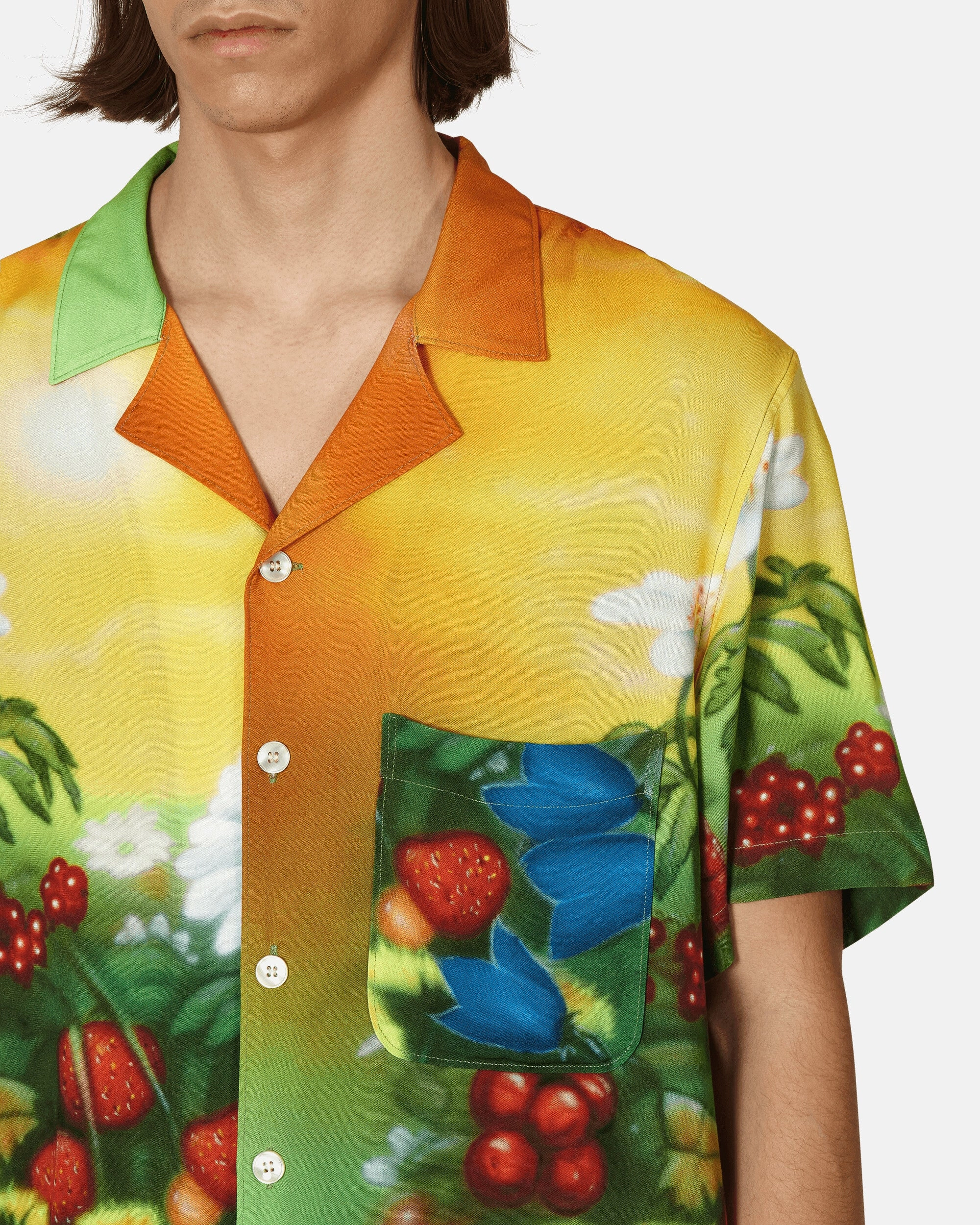 Airbrush Flowers Shirt Multicolor