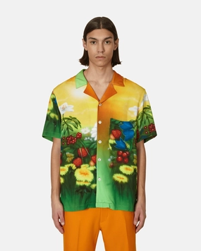 Airbrush Flowers Shirt Multicolor