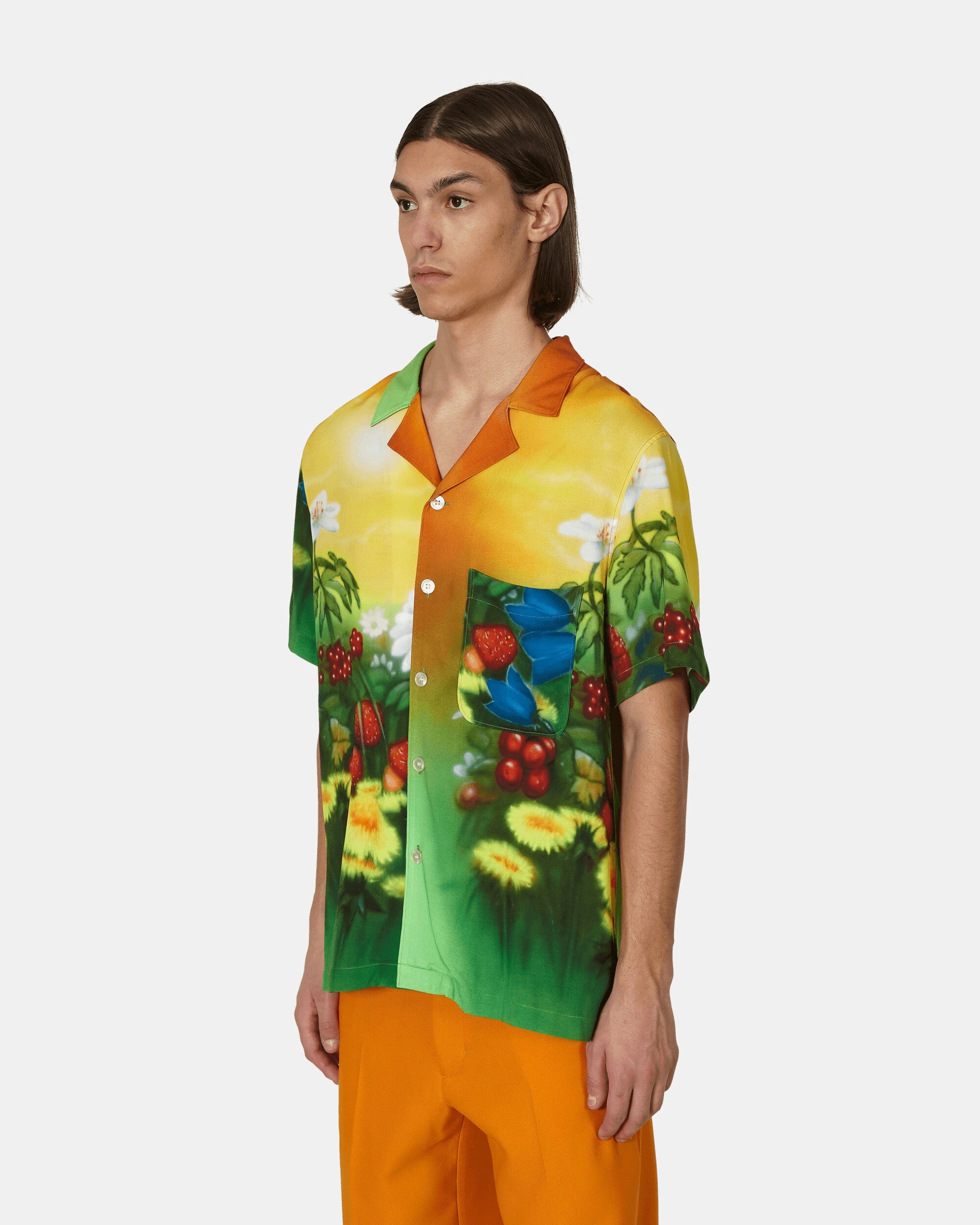 Airbrush Flowers Shirt Multicolor