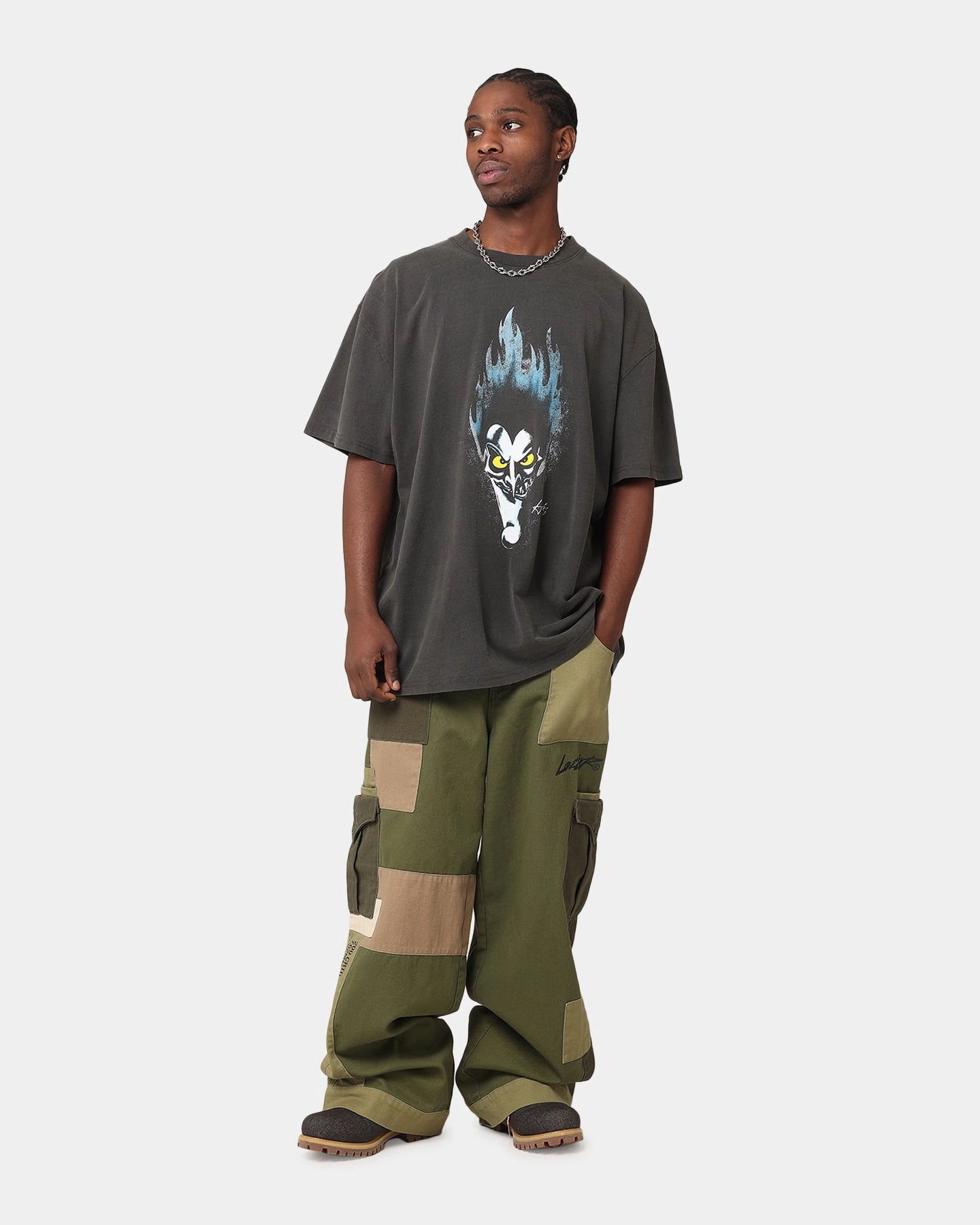 American Thrift Disney Hercules Hades Heavyweight T-Shirt Black Wash