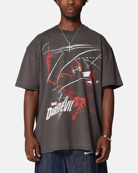 American Thrift Marvel Daredevil Poster Heavy T-Shirt Black Wash
