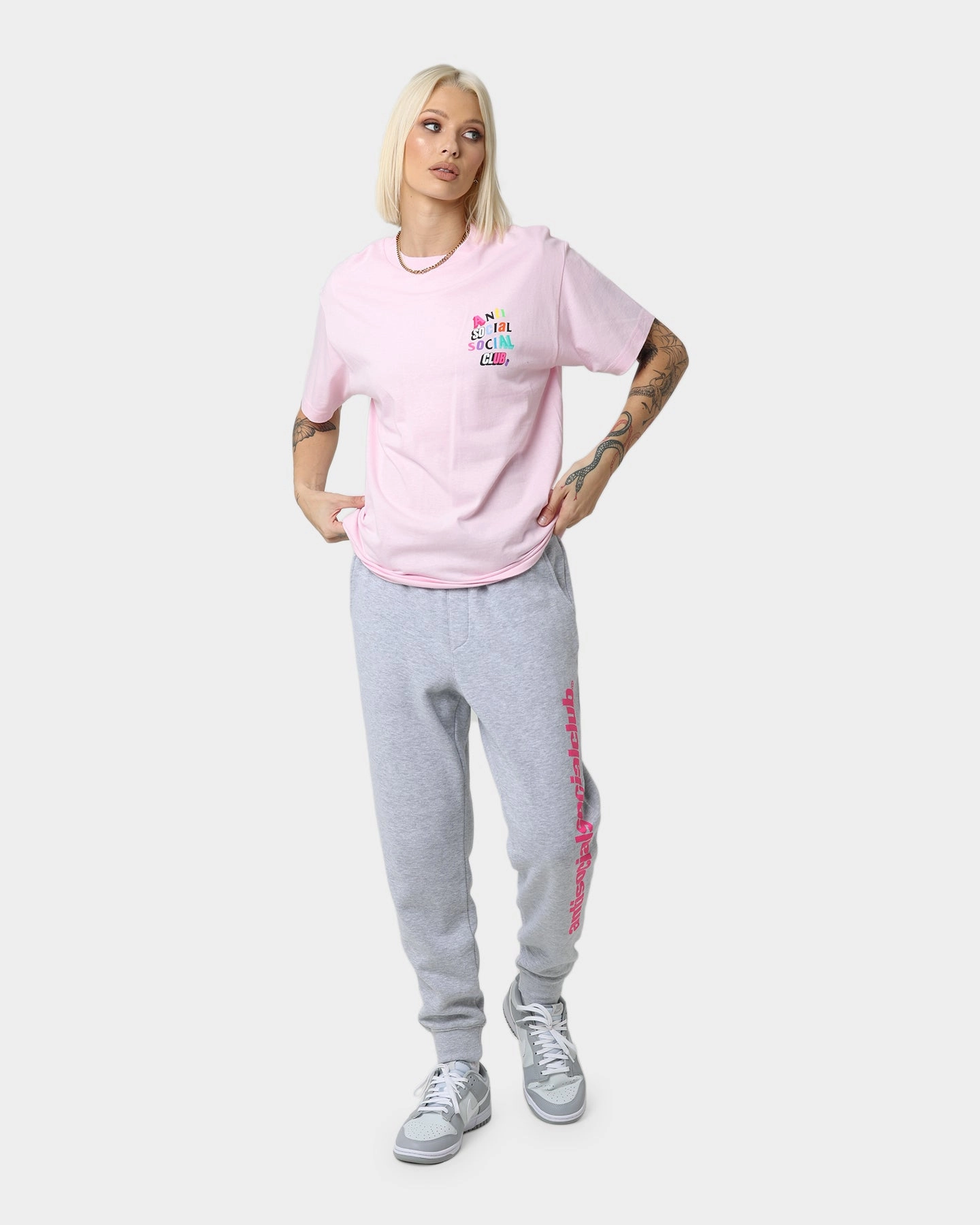 Anti Social Social Club The Real Me Pink T-Shirt Pink