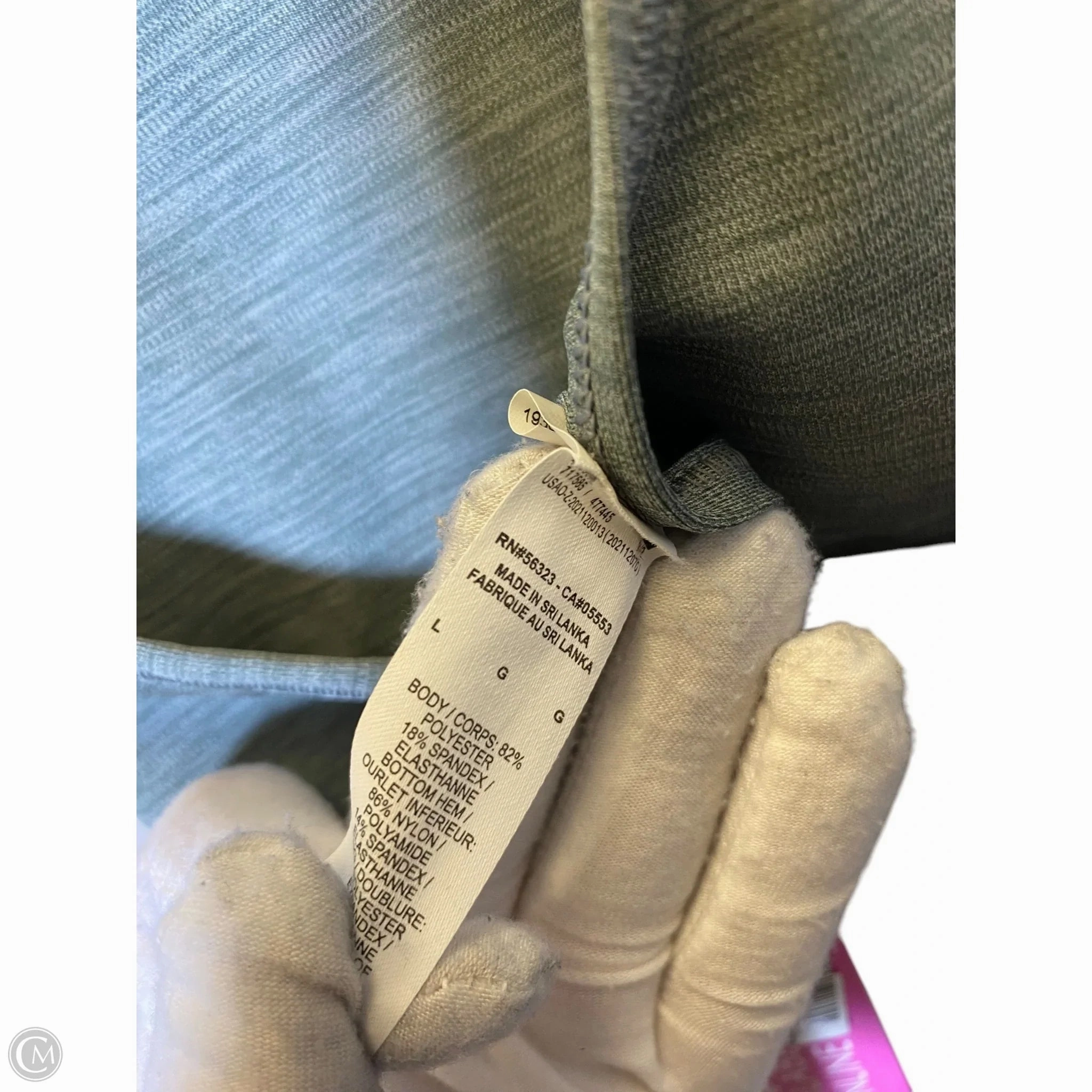Athletic Bra By Nike In Grey, Size: L