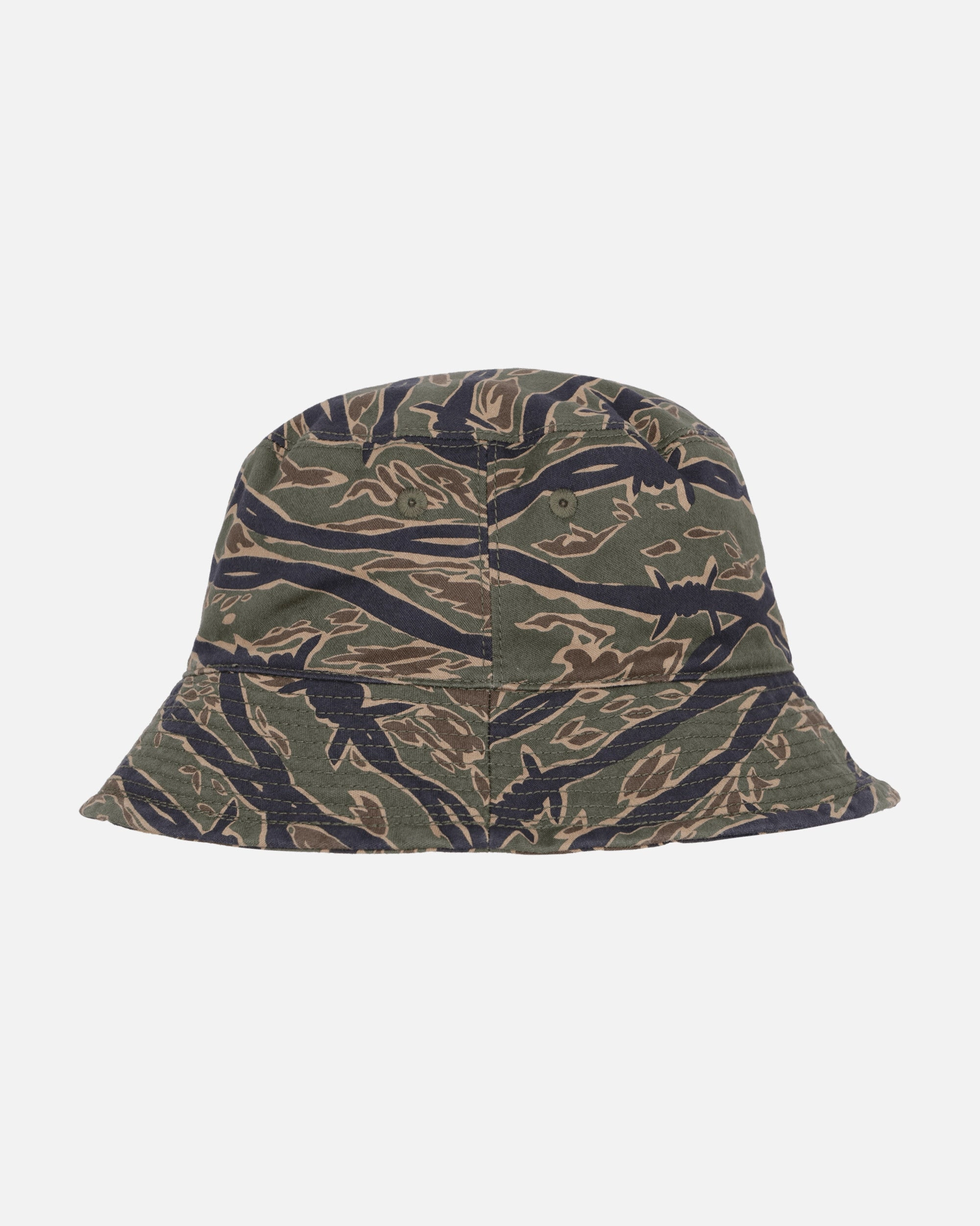 Barbed Wire Camo Bucket Hat Khaki
