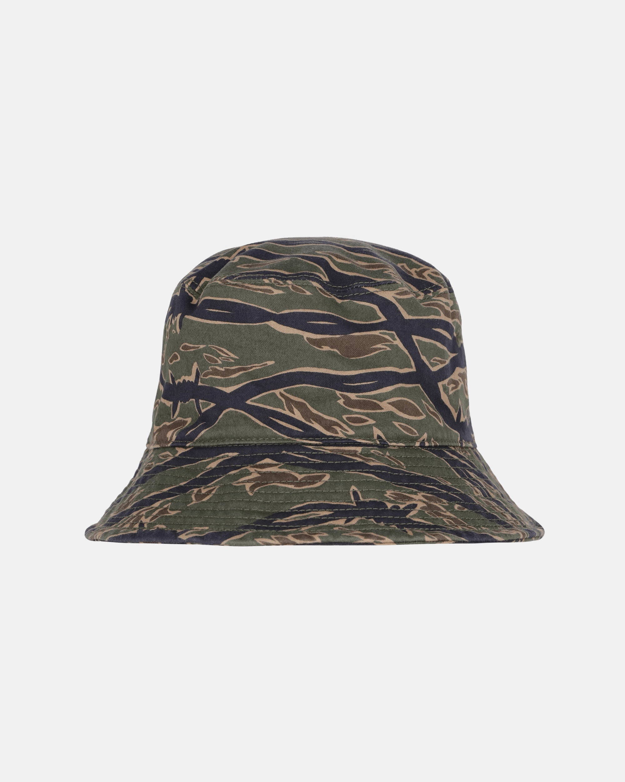 Barbed Wire Camo Bucket Hat Khaki