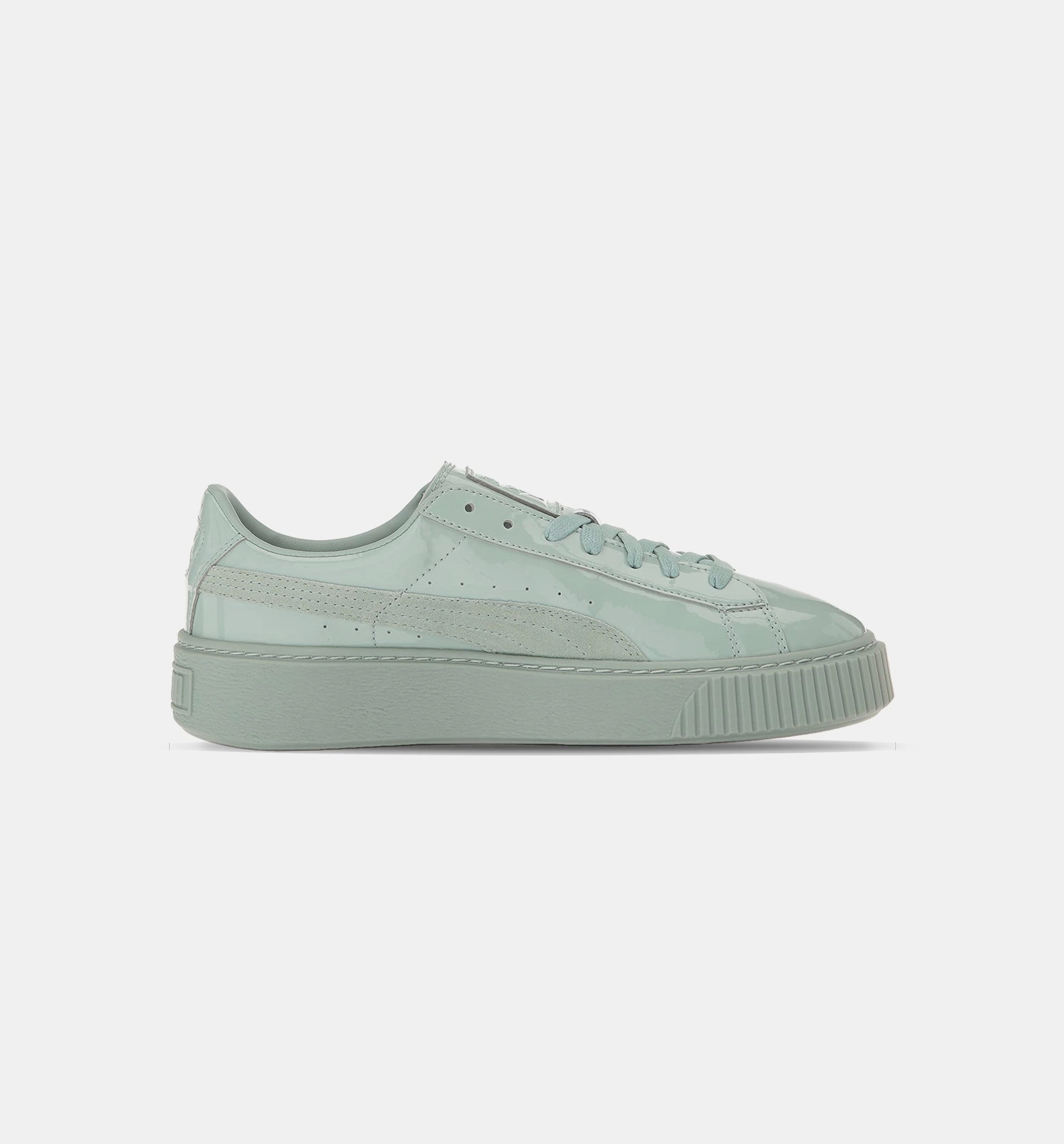 Basket Platform Patent Women's - Blue Surf