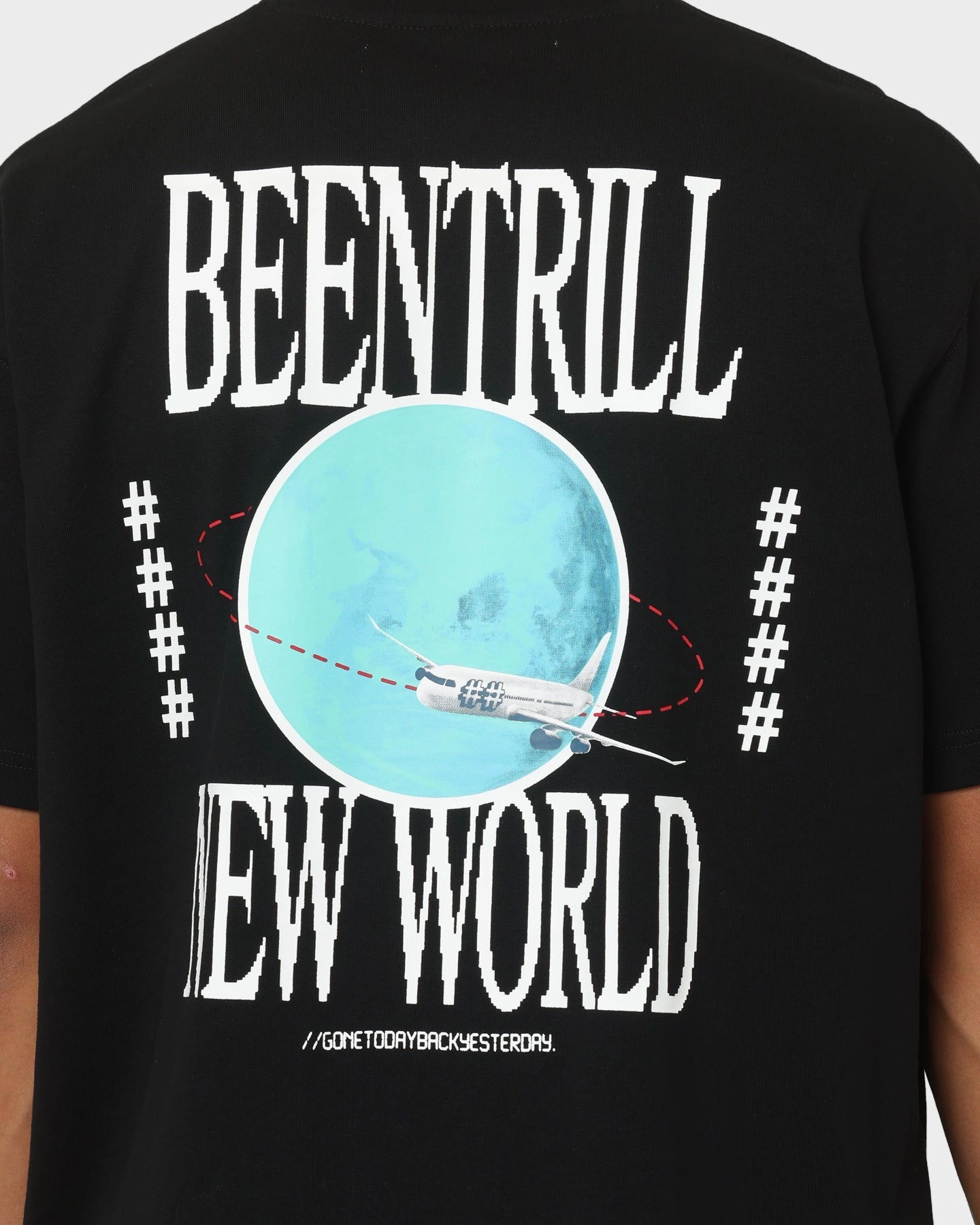 BEENTRILL New World Short Sleeve T-Shirt Black