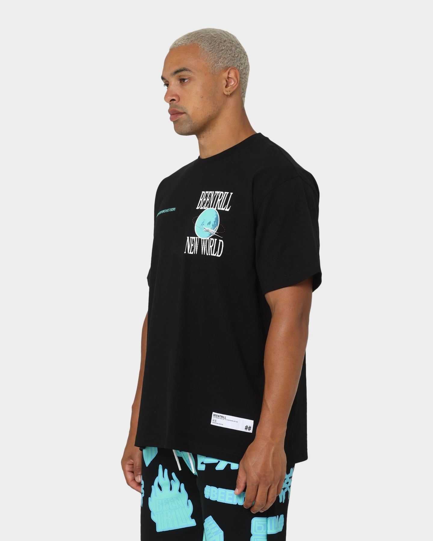 BEENTRILL New World Short Sleeve T-Shirt Black