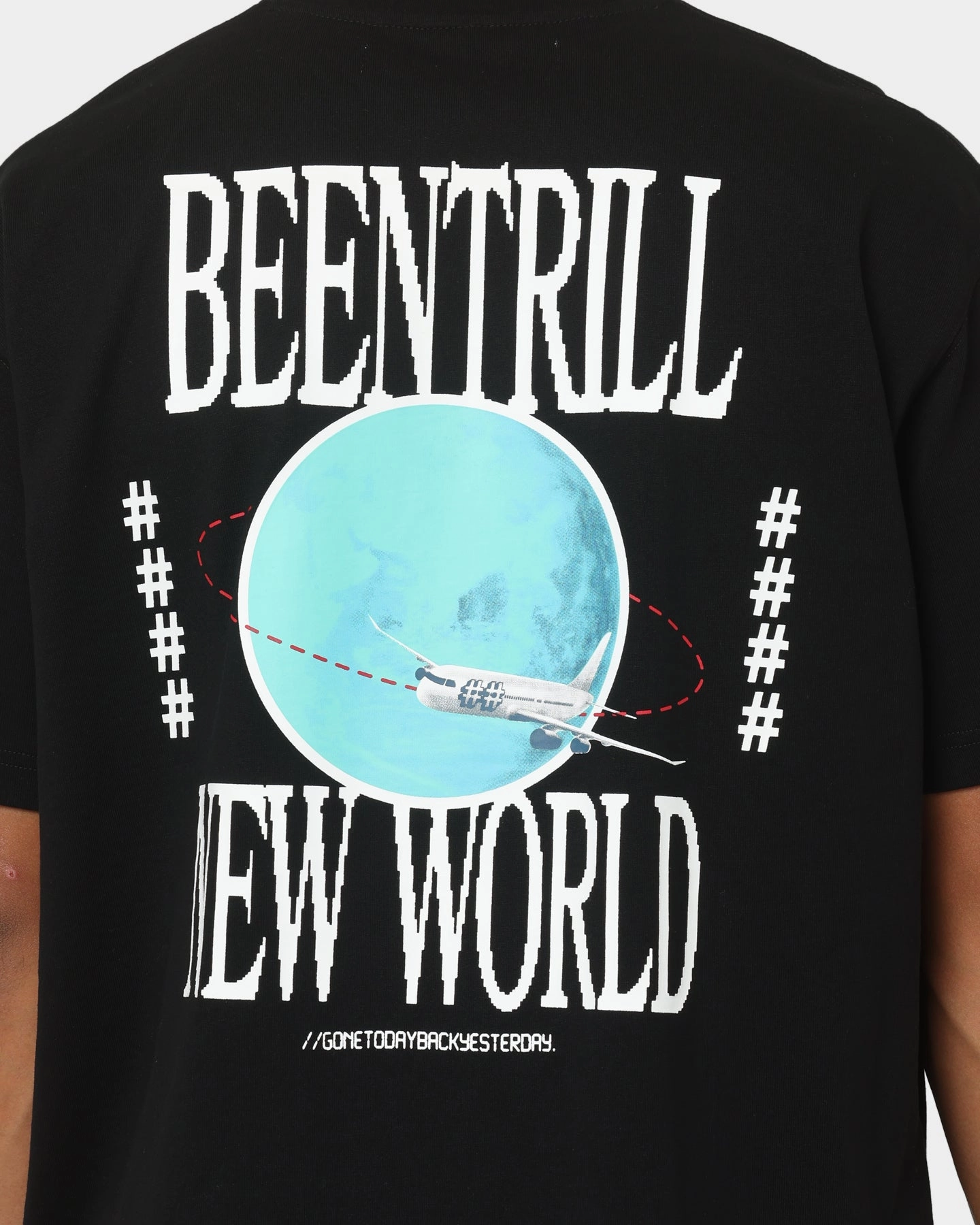 BEENTRILL New World Short Sleeve T-Shirt Black