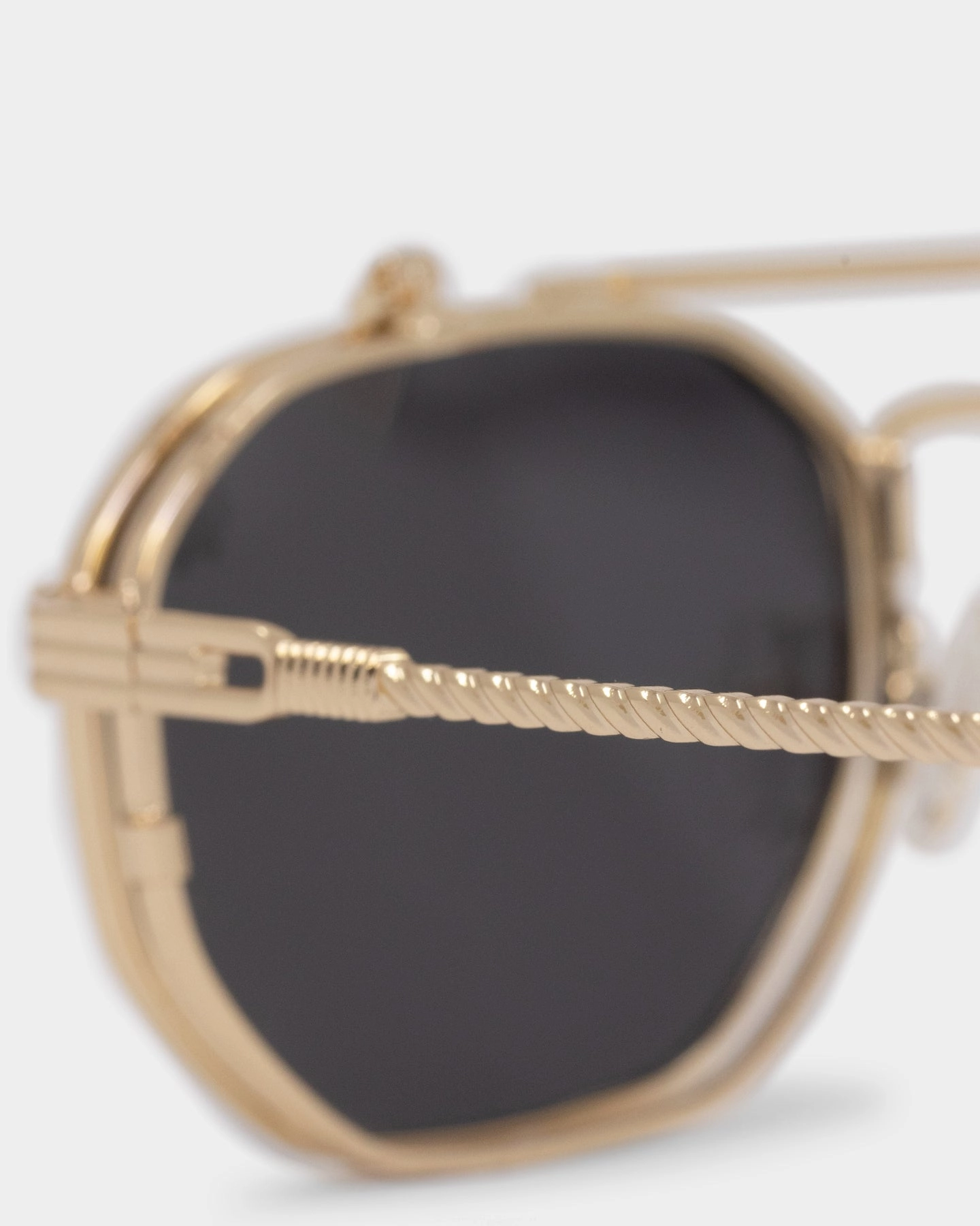 Belvoir & Co Ramar Flip Sunglasses Gold/Black