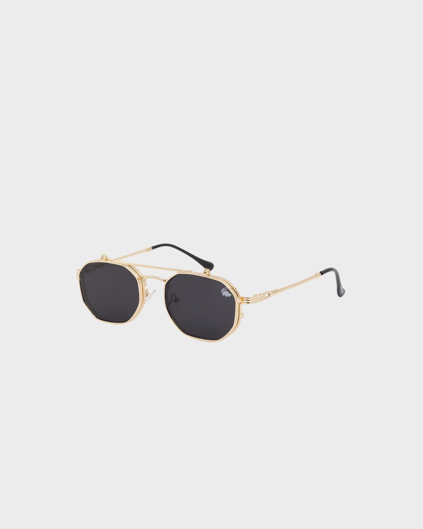 Belvoir & Co Ramar Flip Sunglasses Gold/Black