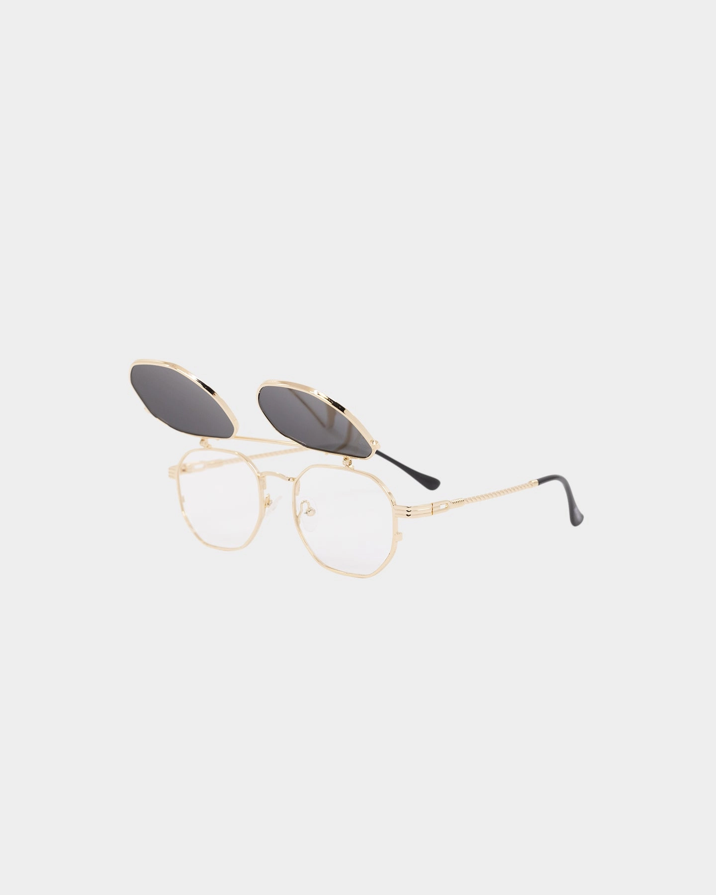 Belvoir & Co Ramar Flip Sunglasses Gold/Black
