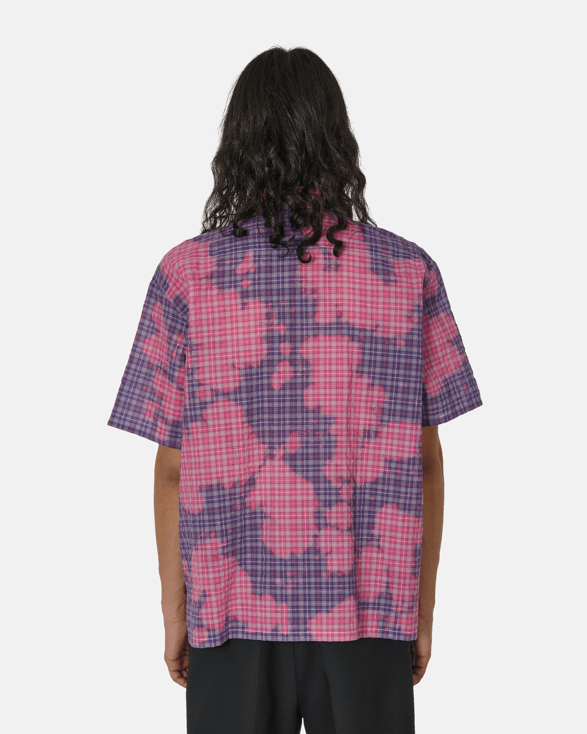 Bleached Zip Shirt Purple