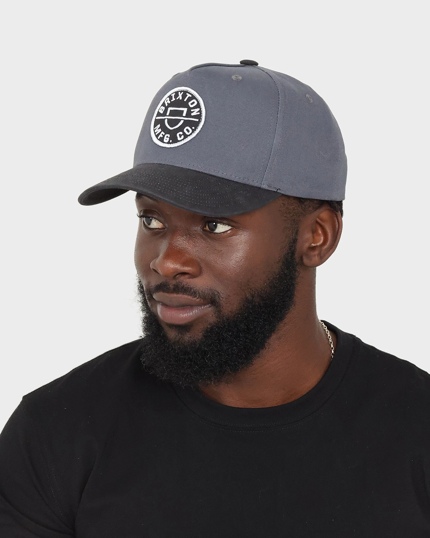 Brixton Crest C MP Snapback Worn Black
