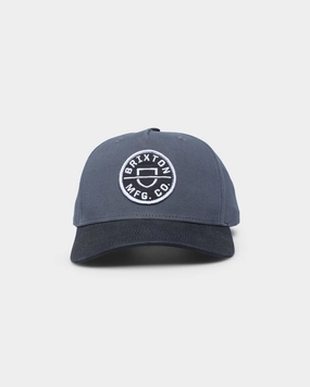 Brixton Crest C MP Snapback Worn Black